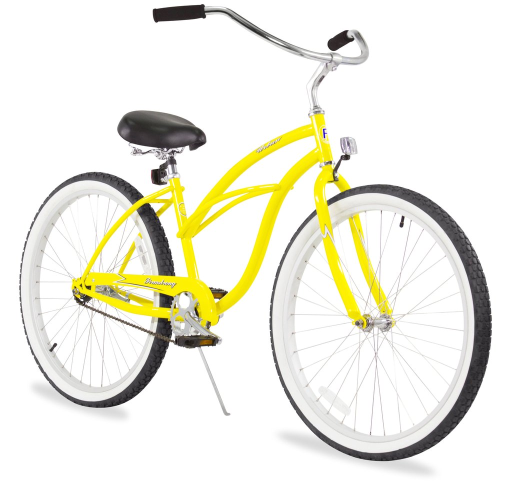 yellow-beach-cruiser-bike-women